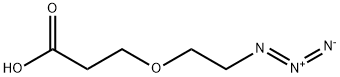 Azido-PEG1-acid 化学構造式