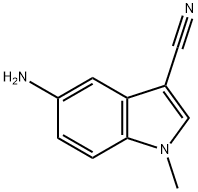 5-amino-1-methyl-1H-indole-3-carbonitrile Struktur
