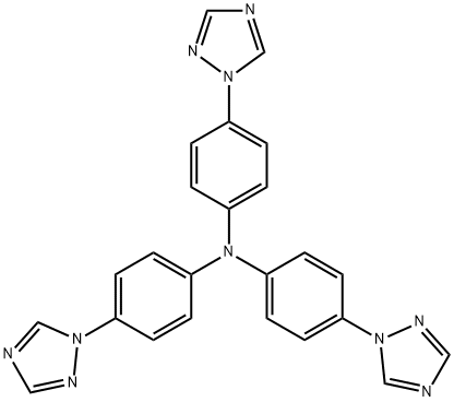 tris(4-(1H-1,2,4-triazol-1-yl)phenyl)amine Structure