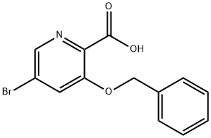 3-(苄氧基)-5-溴吡啶-2-甲酸, 1393534-89-8, 结构式