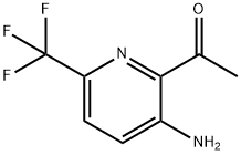Ethanone, 1-[3-amino-6-(trifluoromethyl)-2-pyridinyl]- 结构式