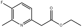 ethyl 2-(5-fluoro-6-methyl-2-pyridyl)acetate, 1393566-89-6, 结构式
