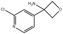 3-(2-chloropyridin-4-yl)oxetan-3-amine 结构式