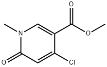 4-氯-1-甲基-6-氧代-1,6-二氢吡啶-3-羧酸甲酯,1394014-67-5,结构式