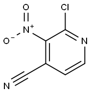 2-氯-3-硝基-4-吡啶腈 结构式