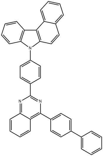 7H-Benzo[c]carbazole, 7-[4-(4-[1,1'-biphenyl]-4-yl-2-quinazolinyl)phenyl]- Structure