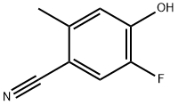 5-氟-4-羟基-2-甲基苯甲腈, 1394936-27-6, 结构式