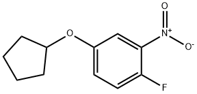 Benzene, 4-(cyclopentyloxy)-1-fluoro-2-nitro-,1394956-93-4,结构式