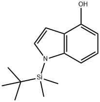 1H-Indol-4-ol, 1-[(1,1-dimethylethyl)dimethylsilyl]- Structure