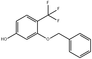 3-(苄氧基)-4-(三氟甲基)苯酚, 1394980-77-8, 结构式