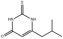 4(1H)-Pyrimidinone, 2,3-dihydro-6-(2-methylpropyl)-2-thioxo- Struktur