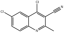 4,6-dichloro-2-methylquinoline-3-carbonitrile Struktur