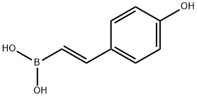 Boronic acid, B-[(1E)-2-(4-hydroxyphenyl)ethenyl]- Struktur