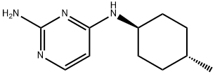 2,4-Pyrimidinediamine, N4-(trans-4-methylcyclohexyl)- Struktur
