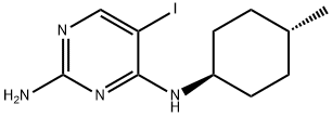 2,4-Pyrimidinediamine, 5-iodo-N4-(trans-4-methylcyclohexyl)- Structure