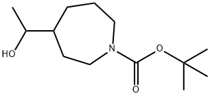 tert-butyl 4-(1-hydroxyethyl)azepane-1-carboxylate Structure