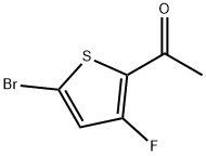 1-(5-bromo-3-fluorothiophen-2-yl)ethan-1-one Struktur