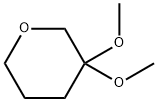 2H-Pyran, tetrahydro-3,3-dimethoxy- Structure