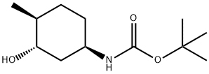 Carbamic acid, N-[(1R,3S,4S)-3-hydroxy-4-methylcyclohexyl]-, 1,1-dimethylethyl ester Structure