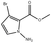 1-氨基-3-溴-1H-吡咯-2-羧酸甲酯 结构式