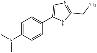 4-(2-(氨基甲基)-1H-咪唑-5-基)-N,N-二甲基苯胺, 1404113-43-4, 结构式