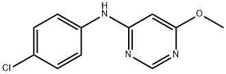 N-(4-chlorophenyl)-6-methoxypyrimidin-4-amine 结构式