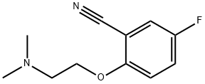 2-[2-(dimethylamino)ethoxy]-5-fluorobenzonitrile Structure