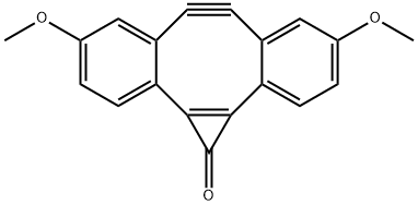 1H-Dibenzo[a,e]cyclopropa[c]cycloocten-1-one, 6,7-didehydro-4,9-dimethoxy-,1407523-31-2,结构式