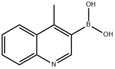 (4-甲基喹啉-3-基)硼酸 结构式