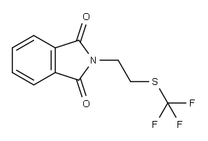 1H-Isoindole-1,3(2H)-dione, 2-[2-[(trifluoromethyl)thio]ethyl]- 结构式