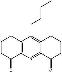4,5(1H,6H)-Acridinedione, 9-butyl-2,3,7,8-tetrahydro- 结构式