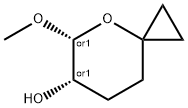 rel-(5R,6S)-5-Methoxy-4-oxaspiro[2.5]octan-6-ol Structure
