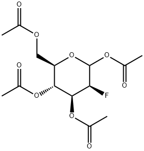 2-Deoxy-2-fluoro-D-mannopyranose Tetraacetate Struktur
