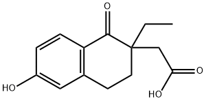 2-(2-Ethyl-6-hydroxy-1-oxo-1,2,3,4-tetrahydronaphthalen-2-yl)acetic acid