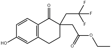 Ethyl 2-(6-hydroxy-1-oxo-2-(2,2,2-trifluoroethyl)-1,2,3,4-tetrahydronaphthalen-2-yl)acetate