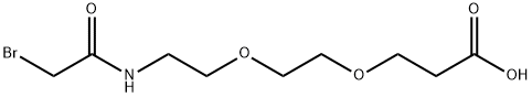 Bromoacetamido-PEG2-Acid Structure