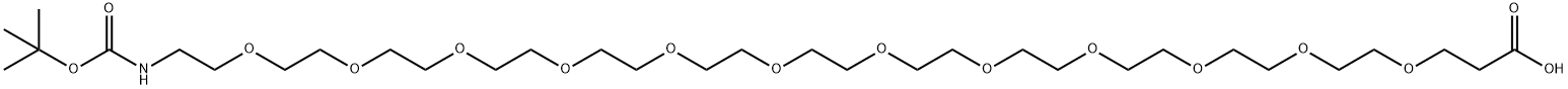 Boc-NH-PEG12-CH2CH2COOH Struktur