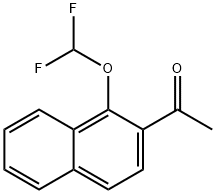 1-[1-(二氟甲氧基)萘-2-基]乙-1-酮, 141602-20-2, 结构式