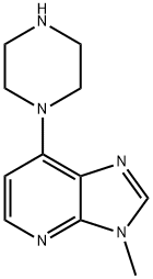 3-Methyl-7-(1-piperazinyl)-3H-imidazo[4,5-b]pyridine,1416070-61-5,结构式