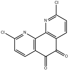 2,9-dichloro-1,10-phenanthroline-5,6-quinone Struktur
