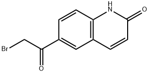 6-(2-Bromoacetyl)-2(1H)-quinolinone 结构式