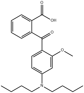 Benzoic acid, 2-[4-(dibutylamino)-2-methoxybenzoyl]- Struktur