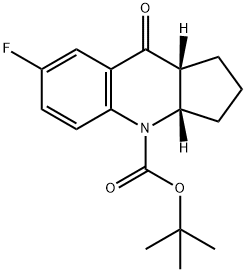 (3aS,9aR)-tert-Butyl 7-fluoro-9-oxo-3,3a,9,9a-tetrahydro-1H-cyclopenta[b]quinoline-4(2H)-carboxylate