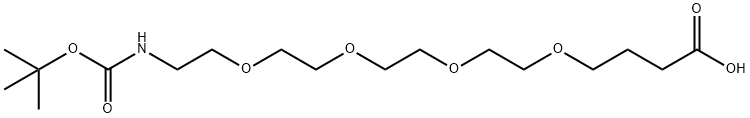 BOC-N-AMIDO-PEG4-(CH2)3CO2H, 1416777-48-4, 结构式