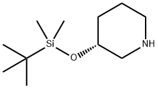 (3R)-3-[[(1,1-Dimethylethyl)dimethylsilyl]oxy]piperidine Structure