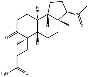 1H-Benz[e]indene-6-propanamide, 3-acetyldodecahydro-3a,6-dimethyl-7-oxo-, (3S,3aS,5aS,6R,9aS,9bS)- Struktur