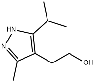 1H-Pyrazole-4-ethanol, 3-methyl-5-(1-methylethyl)- Structure