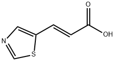 (E)-3-(噻唑-5-基)丙烯酸, 1418007-47-2, 结构式
