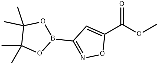 methyl 3-(tetramethyl-1,3,2-dioxaborolan-2-yl)-1,2-oxazole-5-carboxylate Structure