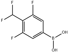 Boronic acid, B-[4-(difluoromethyl)-3,5-difluorophenyl]- Struktur